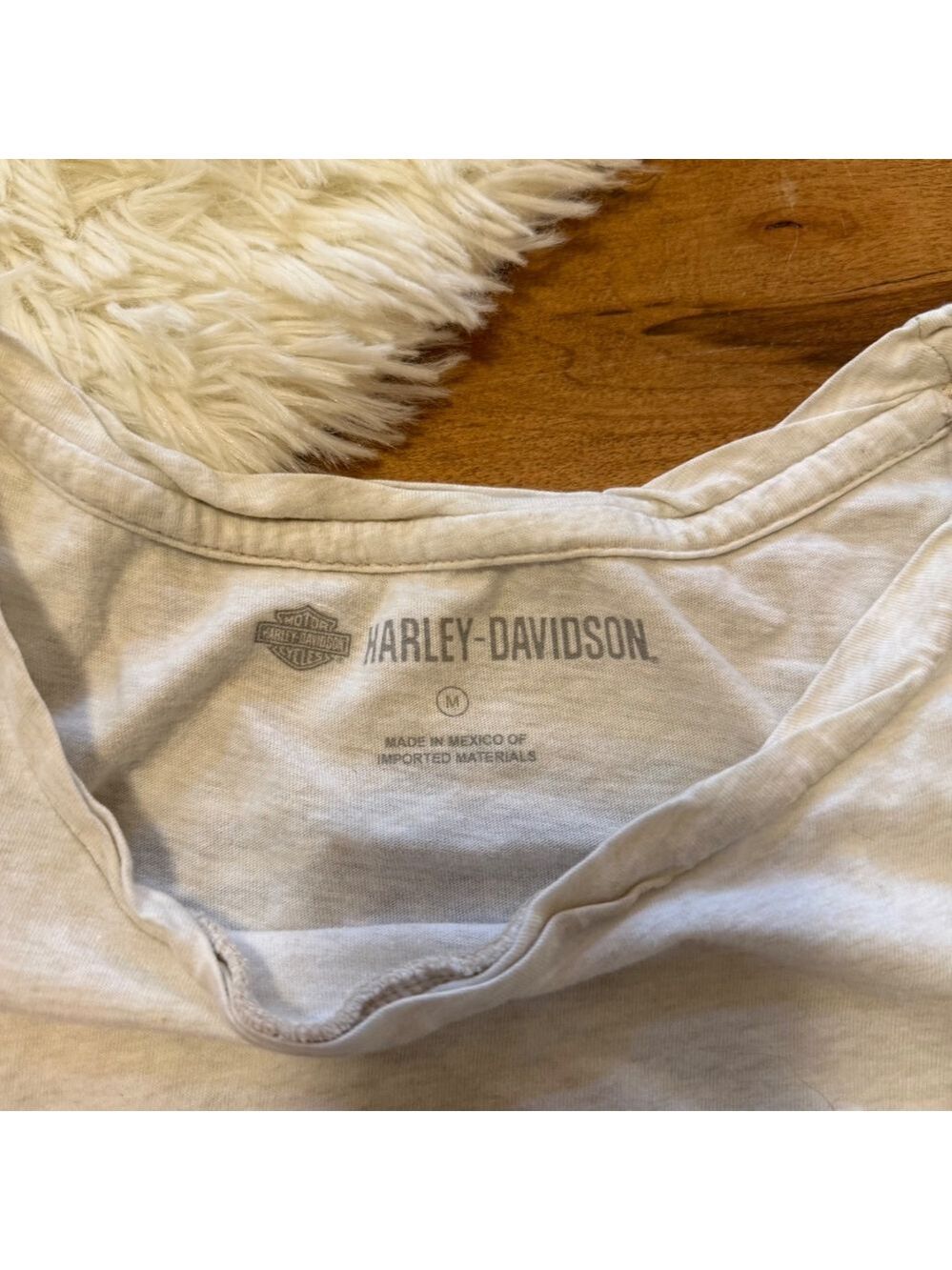 Harley-Davidson Shift Happens Graphic Muscle Tank Top White Womens Medium M Vibe - Picture 3 of 4
